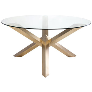 Costa Round Glass Dining Table in 2 Sizes