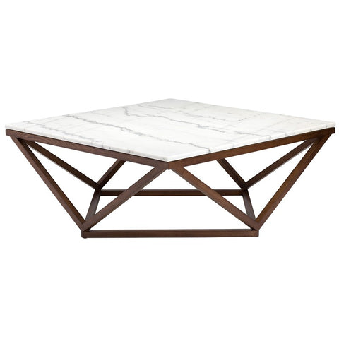 Jasmine White Marble Coffee Table in 3 Finishes