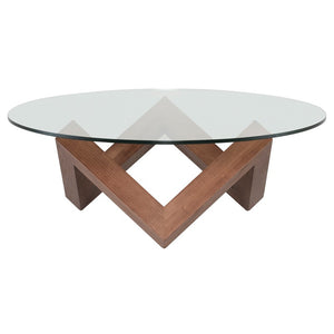 Como Round Glass Coffee Table in 3 Finishes