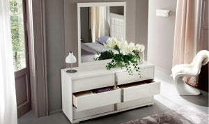 Imperia White Bedroom Collection with Optional Underbed Storage by ALF Italia