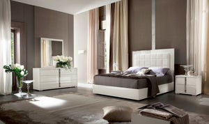 Imperia White Bedroom Collection with Optional Underbed Storage by ALF Italia