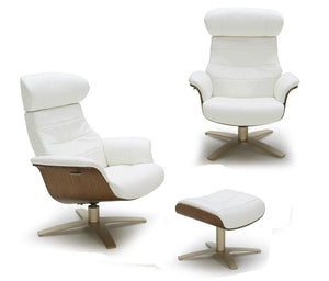 Kara Leather Lounge Chair in 6 Color Options