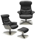 Kara Leather Lounge Chair in 6 Color Options