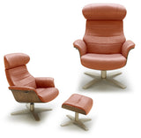 Kara Leather Lounge Chair in 6 Color Options