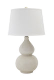 Safiya Cream Ceramic Table lamp