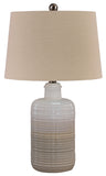 Dual Tone Glazed Ceramic Table Lamp