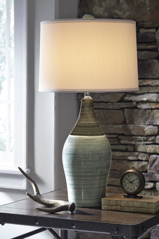 Niel Grey Ceramic Table Lamp