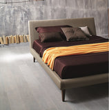 Polis Dark Taupe Italian Platform Bed