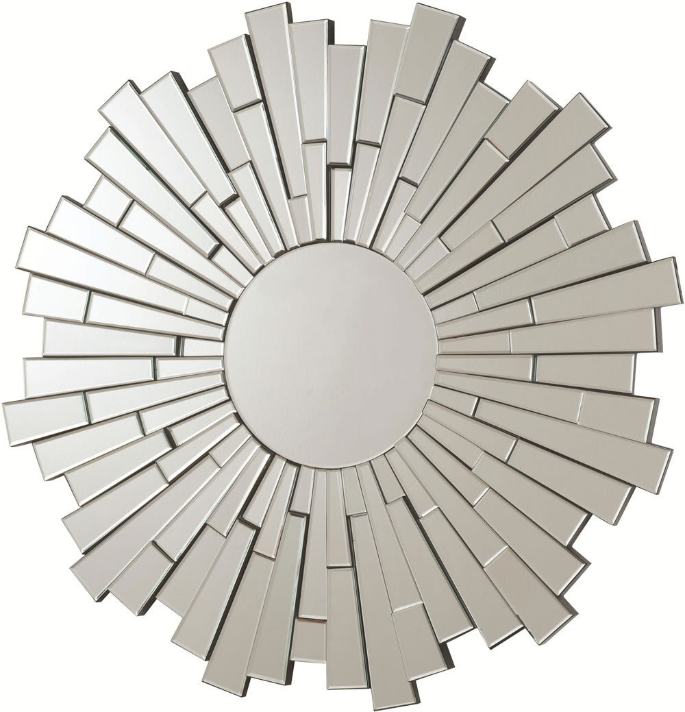 Burst Modern Round Wall Accent Mirror