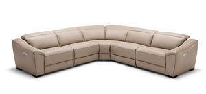 Nola Leather Reclining Sectional in 2 Color Options