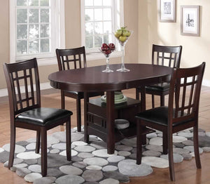 Linwood Oval Dining Set with Storage Extension Table