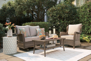 Sandor Light Brown Outdoor Seating Collection