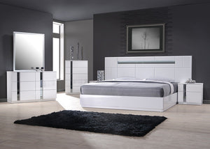 Lima Modern White Bedroom Collection