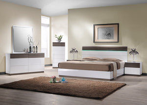 Reno Modern Bedroom Collection with LED Lights