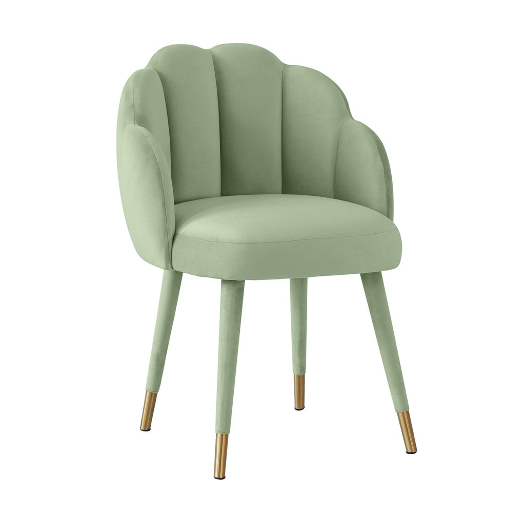 Gardner Velvet Accent Chair in Moss or Grey