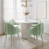 Gardner Velvet Accent Chair in Moss or Grey