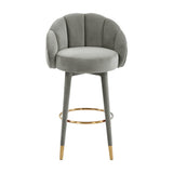 Mya Velvet Swivel Stool in 3 Colors Options