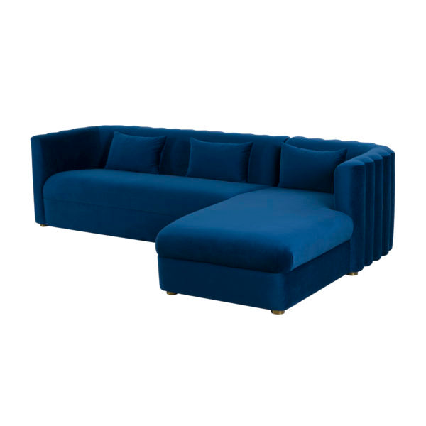 Coulson Velvet Sectional in 3 Color Options