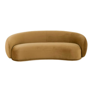 Kennedy Curved Velvet Sofa in 4 Color Options