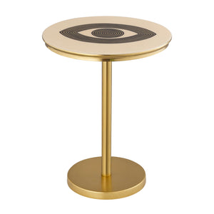Eye Design Handpainted Accent Table