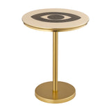 Eye Design Handpainted Accent Table