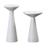 Concrete 2 Piece Accent Tables Set