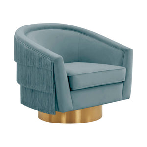 Fabiola Velvet Swivel Accent Chair in 4 Color Options