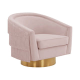 Fabiola Velvet Swivel Accent Chair in 4 Color Options