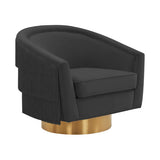 Fabiola Velvet Swivel Accent Chair in 4 Color Options