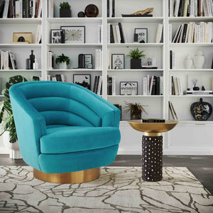 Channel Tufted Swivel Accent Chair in 3 Color Options