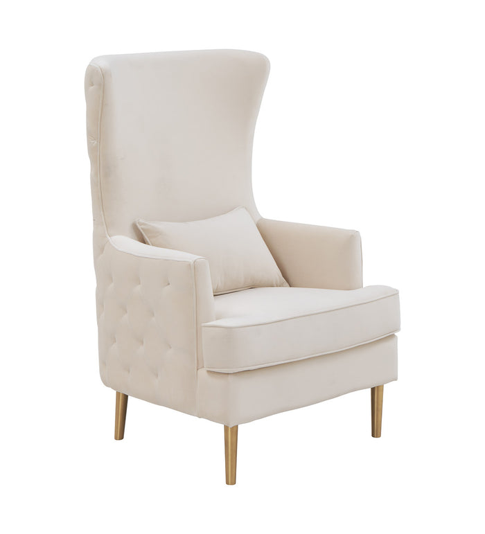 Lydia Tall Tufted Back Accent Chair in 3 Color Options