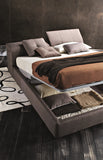 Townsend Fabric Italian Storage Bed with Adjustable Headrests