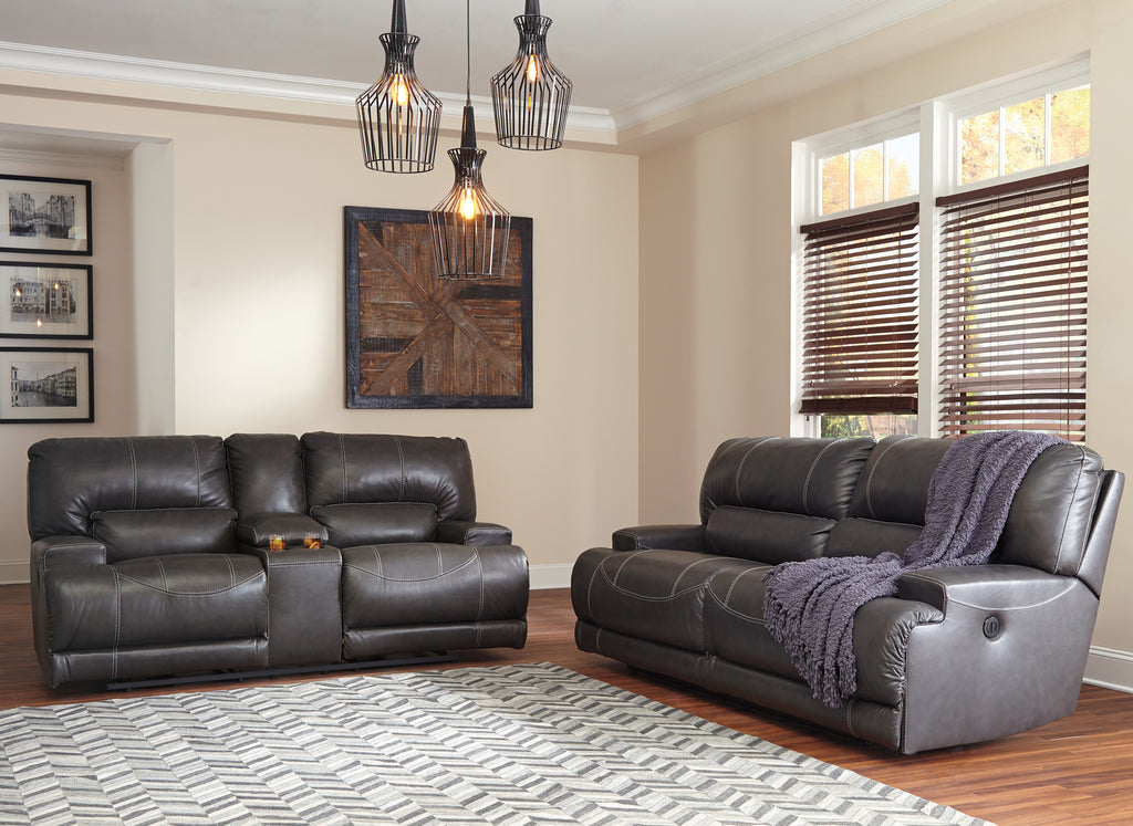 McCaw Leather Reclining Living Room Collection