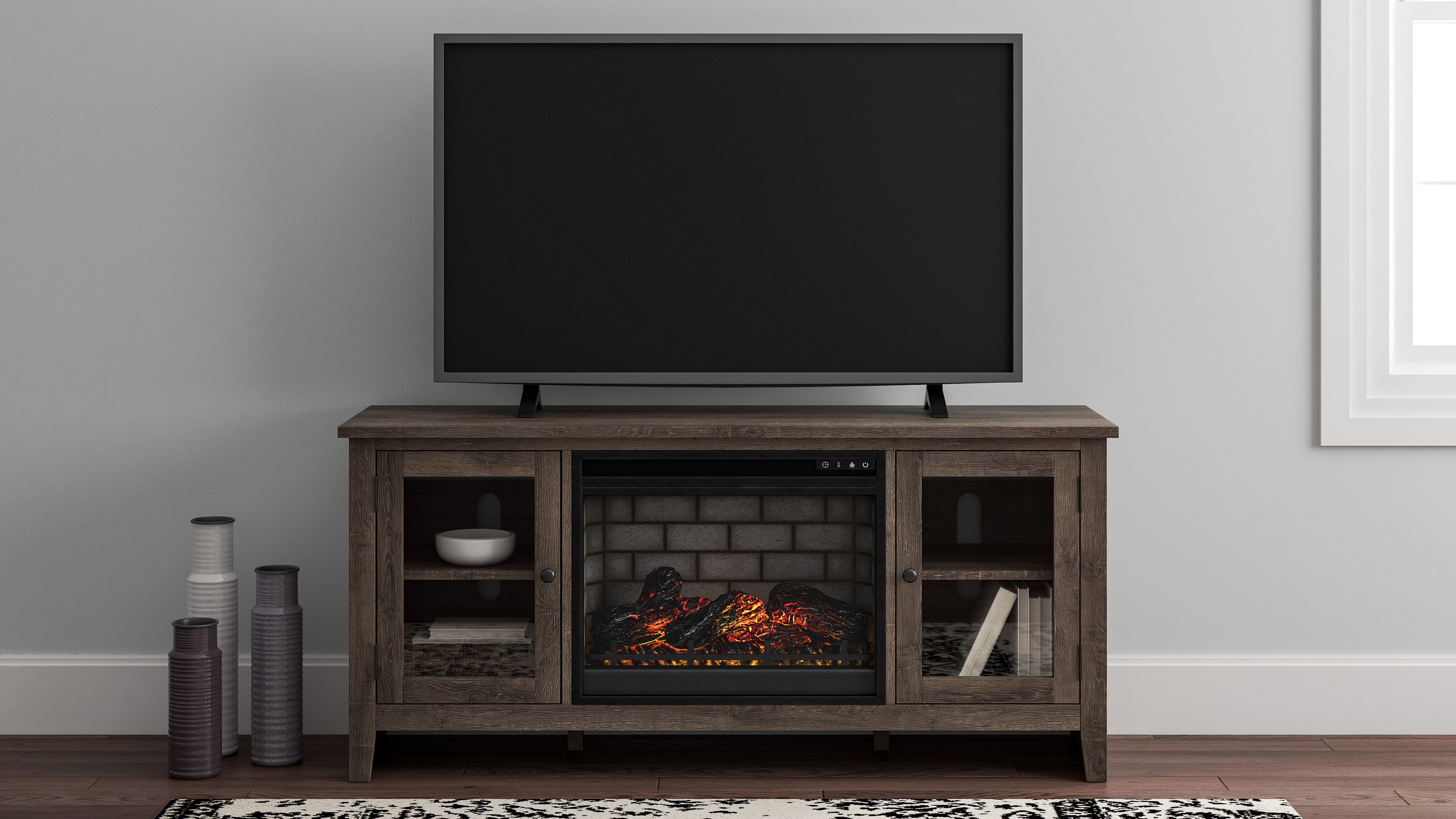 Arlene 60" Media Stand with Optional Fireplace