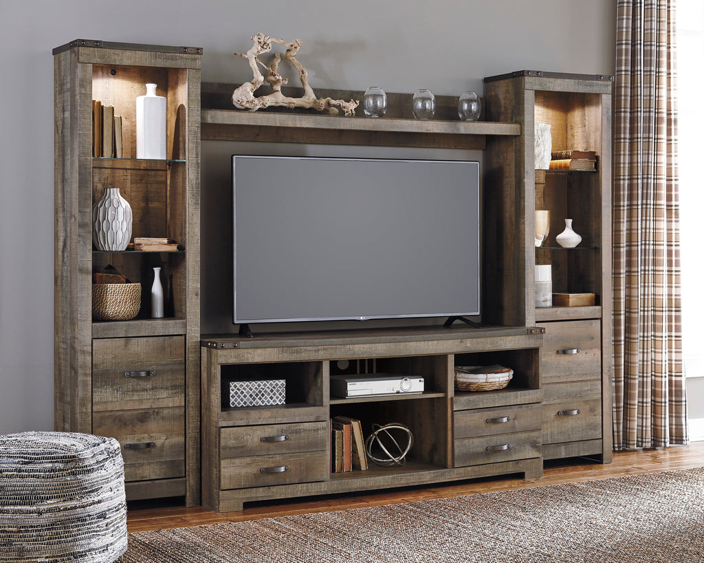 Trish Media Wall Unit with Optional Fireplace Insert