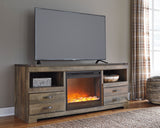 Trish Media Wall Unit with Optional Fireplace Insert