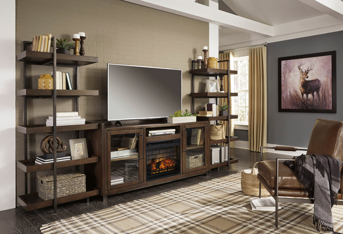 Scotia Urban Industrial Wall Unit with Optional Fireplace