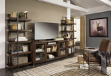 Scotia Urban Industrial Wall Unit with Optional Fireplace