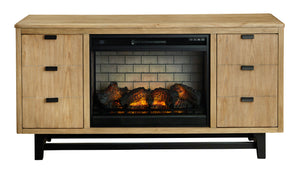 Fresco Media Stand with Optional Fireplace