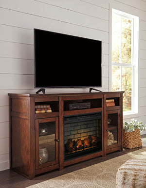 Hardy Media Stand with Optional Fireplace Insert