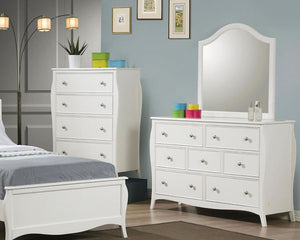 Dominique White Teen Bedroom COllection