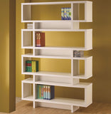 Contemporary Geometric Bookcase in 3 Color Options