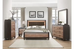 Dan Dual Tone Bedroom Collection with LED Lighting