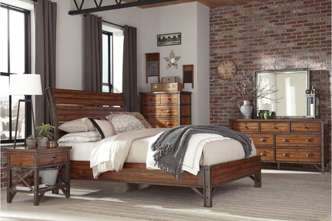 Alverson Industrial Platform Bedroom Collection