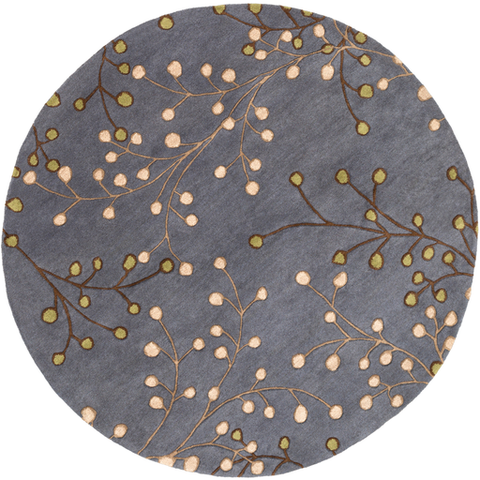 Enrique Round Area Rug in 7 Colors & 4 Sizes