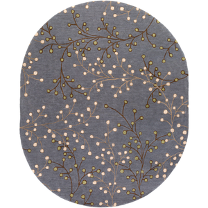 Enrique Oval Area Rug in 7 Colors & 2 Sizes