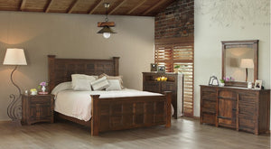 Meza Rustic Solid Wood Bedroom Collection