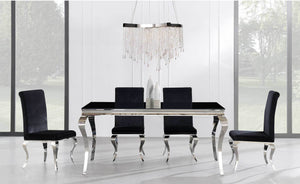 Nelly Transitional Black DIning Room COllection