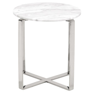 Rosa White Marble Occasional Tables