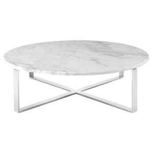 Rosa White Marble Occasional Tables